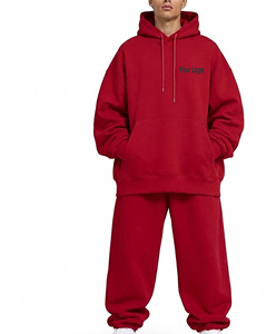 Conjunto Deportivo de 2 Piezas para Hombre, Estilo Urbano, Personalizado, Cintura Extendida, Corte Regular, Forro Polar Cortavientos, Sudadera con Capucha y Pantalones Jogger - Product Image 5