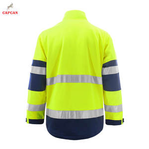 Chaqueta de Trabajo para Hombre, Ajuste Flexible, Capa Exterior Resistente, Diseño Simple, Ignífuga, Transpirable, Certificación CE, Poliéster de Alta Calidad - Product Image 2