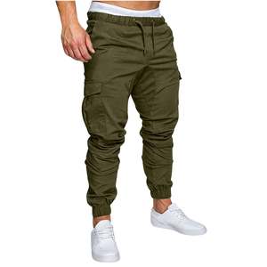 Direct Factory Sale Men's Joggers Casual Streetwear Fashion Woven Bottoms Skinny Sweatpants <b>Trousers</b> Cargo Track Pants - Product Image 5