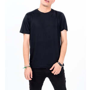 Vente directe usine – T-shirts décontractés d'été pour hommes, coupe ajustée tendance, à manches courtes et en tissu épais, hauts de marque à la mode - Product Image 6