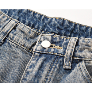 Pantalon de survêtement pour homme personnalisé pour impression en relief, coupe évasée à jambe large, en molleton délavé soleil, uni, coupe ample, devant plat, vente en gros - Product Image 4