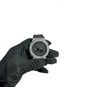 Reloj de Cuarzo Negro de Lujo para Hombre, 41 mm, Correa de Aleación y Caucho, Esfera Romana de Cristal, Manecillas Luminosas, Cierre Oculto, Resistente al Agua 3 BAR, MIYOTA - Product Image 1