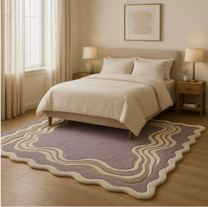 Knots Rug Hand Tufted Cushioned Stain Resistant Non-Slip Prayer Living Room Hotel High Pile Office Commercial Hand Wash - Product Image 3