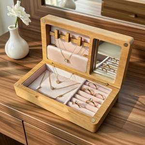 Caja de Joyería de Resina con Conchas Marinas y Madera Flotante, Almacenamiento Moderno y de Lujo para Sala de Estar - Product Image 6