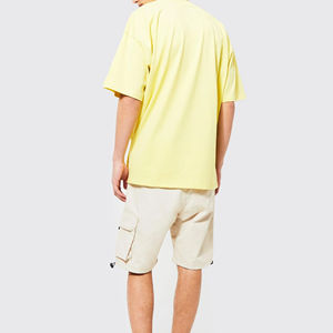 Camiseta Extra Grande de Algodón 100% para Hombre, Transpirable, de Secado Rápido, Manga Corta, Cómoda, Estilo Hip Hop, Precio de Fábrica - Product Image 4