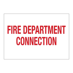 Panneau de signalisation incendie Brady pour les services de pompiers - Intérieur/Extérieur - PVC - Panneau de marquage de sécurité incendie - Product Image 3
