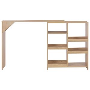 Scaffale mobile in rovere 54.3 "x 15.4" x 43.3 "tavolo da Bar - Product Image 3