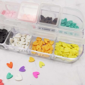 Polymer Clay Heart Slice Miniature Dollhouse <b>Accessories</b> Assorted Colors DIY Craft for ages 14+ - Product Image 2