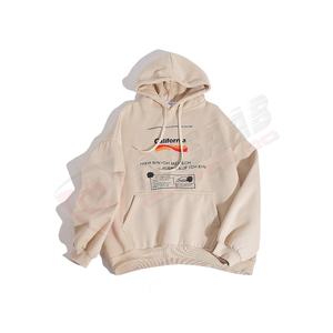 Usine en gros hommes surdimensionnés pleine fermeture éclair nous Logo personnalisé impression crochet tissage Anti-rétrécissement vêtements-utilisation sweats à capuche - Product Image 1