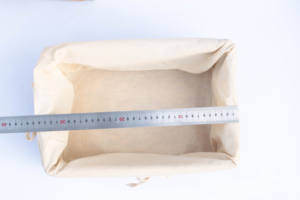 Juego de 3 Cestas Rectangulares de Mimbre Tejido con Forro de Lona - Bandejas de Almacenamiento de Mimbre de Estilo Minimalista Versátil, Juego de Cestas de Almacenamiento - Product Image 2