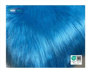 ผ้าขนสัตว์เทียมอะคริลิกโพลีเอสเตอร์สีน้ำเงินอาร์กติก ขนยาว 100 มม. คุณภาพสูงจากประเทศไทย - Product Image 2