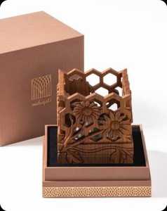 Quemador de Incienso Religioso de Madera Hecho a Mano por Artesanos, Diseño Único, Hecho en India, Ecológico, Duradero, Decoración para el Hogar - Product Image 4