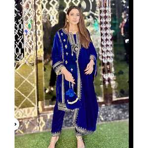 Conjunto de traje XL para fiesta con bordado de hilo y lentejuelas - Product Image 3