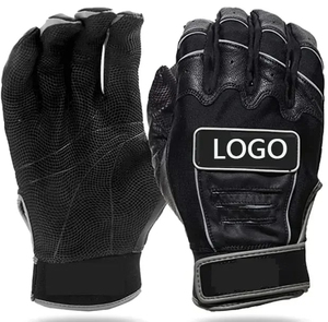 Professional Bruce <b>Bolt</b> Quality Made Baseball Batting <b>Long</b> Cuffs Gloves Premium Split Leather Anti-slip Custom Logo & Design - Product Image 4