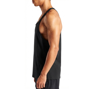 Débardeur athlétique pour homme en coton et élasthanne de qualité supérieure, séchage rapide, respirant, écologique, vêtements personnalisés OEM ODM - Product Image 2