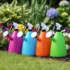 Regadera con Botella de Spray y Cabezal de Ducha de 1 Litro, Regadera de Plástico Multiusos para Jardín con Asa, Multicolor - Product Image 6
