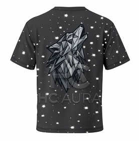 T-shirt Homme Premium Durable Nouvelle Collection Tendance Imprimé Galaxie Étoilée Coupe Oversize Motif Cosmique Manches Courtes Streetwear - Product Image 3