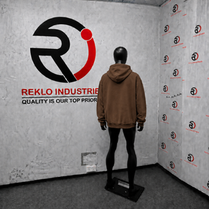 Custom Brown Oversized Zip Up Hoodie <b>Men</b> Streetwear <b>White</b> Graphic Print Drop Shoulder Heavyweight Full Zipper Hooded <b>Sweatshirt</b> - Product Image 4