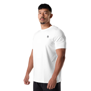 Camiseta Deportiva de Manga Corta para Hombre, Corte Ajustado, para Gimnasio y Entrenamiento, Algodón Elástico Suave, Venta al Por Mayor OEM - Product Image 3