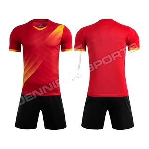 Uniformes de fútbol para hombre de calidad superior Jersey + conjunto corto 100% tela de poliéster sublimación impresa ropa deportiva Conjunto de camiseta de fútbol - Product Image 1