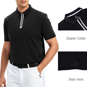 เสื้อโปโลกอล์ฟชาย น้ำหนัก 220 กรัม |   ผ้าเจอร์ซีย์ 100% คอตตอนและโพลีเอสเตอร์ |   เสื้อโปโลเปล่าคุณภาพสูงแบบเรียบสีพื้นสั่งทำได้ - Product Image 2