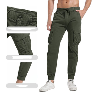 Pantalon cargo OEM personnalisé pour homme 100 % coton, confortable, coupe large, style streetwear décontracté, ample, léger, respirant, vente en gros - Product Image 5