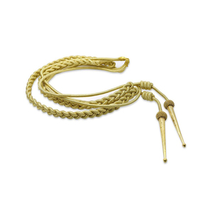 Cordón de Hombro Aiguillette Premium, Cordón Trenzado Personalizado en Color Oro y Plata, Banda para Ceremonia, Accesorios de Ropa al por Mayor OEM ODM - Product Image 1