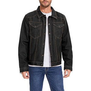 เสื้อแจ็คเก็ตยีนส์บุขนเชอร์ปาสำหรับผู้ชาย เสื้อโค้ทกันหนาวแบบหนา สไตล์คาวบอย ติดกระดุมแป๊ก ปกคอพับได้ - Product Image 2