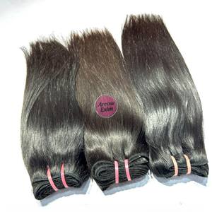 Arrow Exim Cabello Humano Remy Indio Virgen Liso Natural con Doble Trama a Máquina 100g Paquetes de Extensiones Permanentes y Todos los Colores - Product Image 5