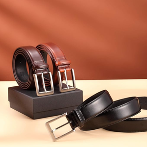<b>Men's</b> Casual <b>Leather</b> <b>Jeans</b> Belts Classic Work Business Dress Belt with Prong Buckle <b>for</b> <b>Men</b> - Product Image 5
