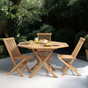 Modern Courtyard Furniture Outdoor <b>Dining</b> <b>Table</b> With Concrete Top Wood <b>Dining</b> Chairs Wooden Bench Garden <b>Table</b> and Chair Set - Product Image 4