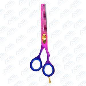 Étui pour ciseaux de coiffure et d'éclaircissement en acier inoxydable, écologique, multicolore, kits de ciseaux professionnels pour barbier, 5,5 pouces - Product Image 2