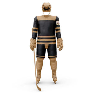 Uniforme de hockey sur glace pour hommes fabriqué en usine, manches courtes, respirant, 100% polyester, vente en gros disponible - Product Image 2