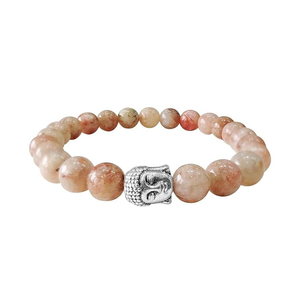 High Quality Sun stone Beads Buddha <b>Bracelet</b> Romantic Gift Fashion Charm Jewelry for Men Women Energy Meditation - Product Image 4
