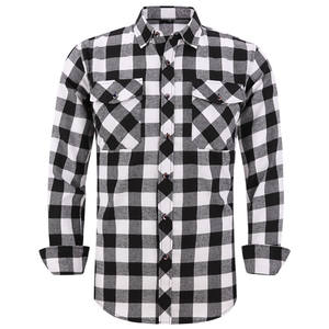 Chemise en flanelle pour homme de qualité supérieure, vente en gros, manches longues, col rabattu, respirante, écologique, service OEM - Product Image 3