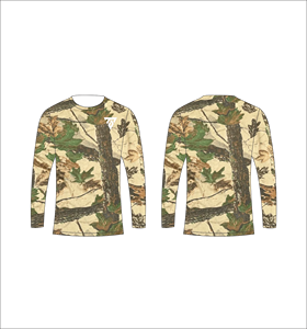 เสื้อยืดแขนยาวลายพรางสีเขียวป่าสำหรับผู้ชาย ลายกราฟิก คอกลม เสื้อยืดลำลอง สตรีทแวร์ เสื้อออกกำลังกาย เสื้อสำหรับเล่นกีฬา - Product Image 2