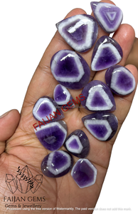 อัญมณีอเมทิสต์ธรรมชาติทำด้วยมืออัญมณีคริสตัลรูปร่างผสมทำอัญมณีหลวม - Product Image 2