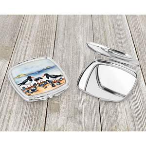 Huîtriers Compact Pliant Miroir De Maquillage De Poche Taille De Voyage Miroir De Poche Décoratif pour Femmes et Filles Cadeau - Product Image 3