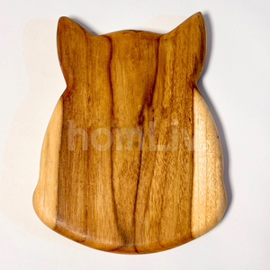 Assiette pour enfants en teck naturel écologique OEM, durable, sans peinture ni vernis, halal, personnalisée, plateau pour animaux pour enfants - Product Image 5