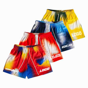 Shorts de basket-ball personnalisés en maille pour hommes, en polyester de sublimation de haute qualité, imprimé, lourd, avec fermeture éclair, 5 pouces - Product Image 1