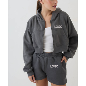 2026 Women Set Summer Fashion Clothing Breathable Cotton Polyester Oversized Hoodie& Shorts Gym <b>Running</b> Sportswear - Product Image 1