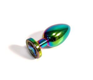 Juego de Tapones Anales de Acero Inoxidable de Grado Quirúrgico con Cristales Coloridos, Tapón Anal Metálico de Uso Manual, Certificado CE - Product Image 1