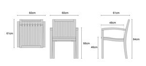 Minimalist Waterproof Stackable <b>Wood</b> <b>Dining</b> <b>Table</b> Set <b>Extendable</b> Outdoor Furniture - Product Image 5
