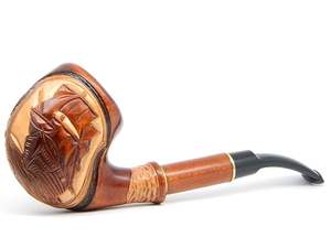 Pipe à tabac en bois de qualité supérieure, vintage, sculptée à la main, pour club ou bar, pipe à tabac artisanale à prix abordable - Product Image 2
