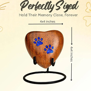 Custom Engraved Wooden Cremation Urn Solid Hardwood Funeral Urn for Adults by AYAANS - Product Image 2