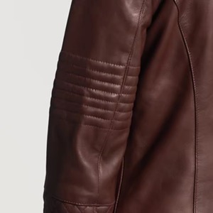 Veste en cuir pour femme avec logo personnalisé de qualité supérieure, en véritable peau de mouton, style motard, coupe ajustée, vêtements de rue, tenue - Product Image 6