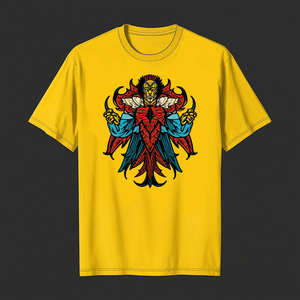 Custom <b>Yellow</b> 100% Cotton Casual <b>Plain</b> <b>T</b>-<b>Shirt</b> for Men Women with OEM/ODM Customization Anti-Wrinkle Breathable 280g Fabric - Product Image 6