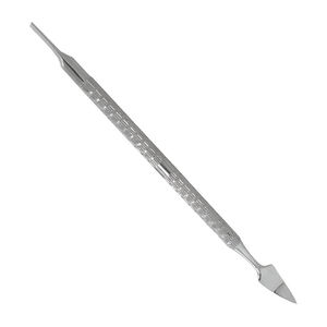 Poussoir à cuticules carré réutilisable antirouille double face en acier inoxydable, outil de manucure avec logo personnalisé – Prix de gros - Product Image 4