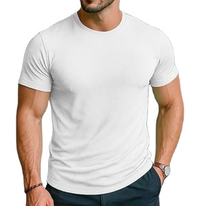 T-shirt à capuche décontracté pour homme de qualité supérieure, 100% coton, manches régulières, couleur unie, qualité d'exportation, tee-shirt vierge lavé - Product Image 6