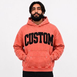 Proveedor Mayorista de Sudaderas Personalizadas para Hombre, 380gsm, Felpa, Hombros Caídos, Producción de Marca para Compradores Minoristas en EE. UU. - Product Image 4